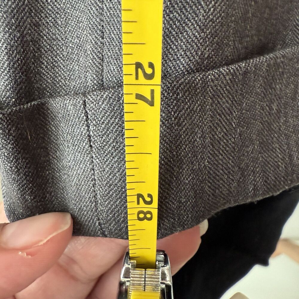 Burberry London 2-Piece Suit‎ 43L 36x40 Gray Pinstriped 100% Wool Made USA - Picture 14 of 16